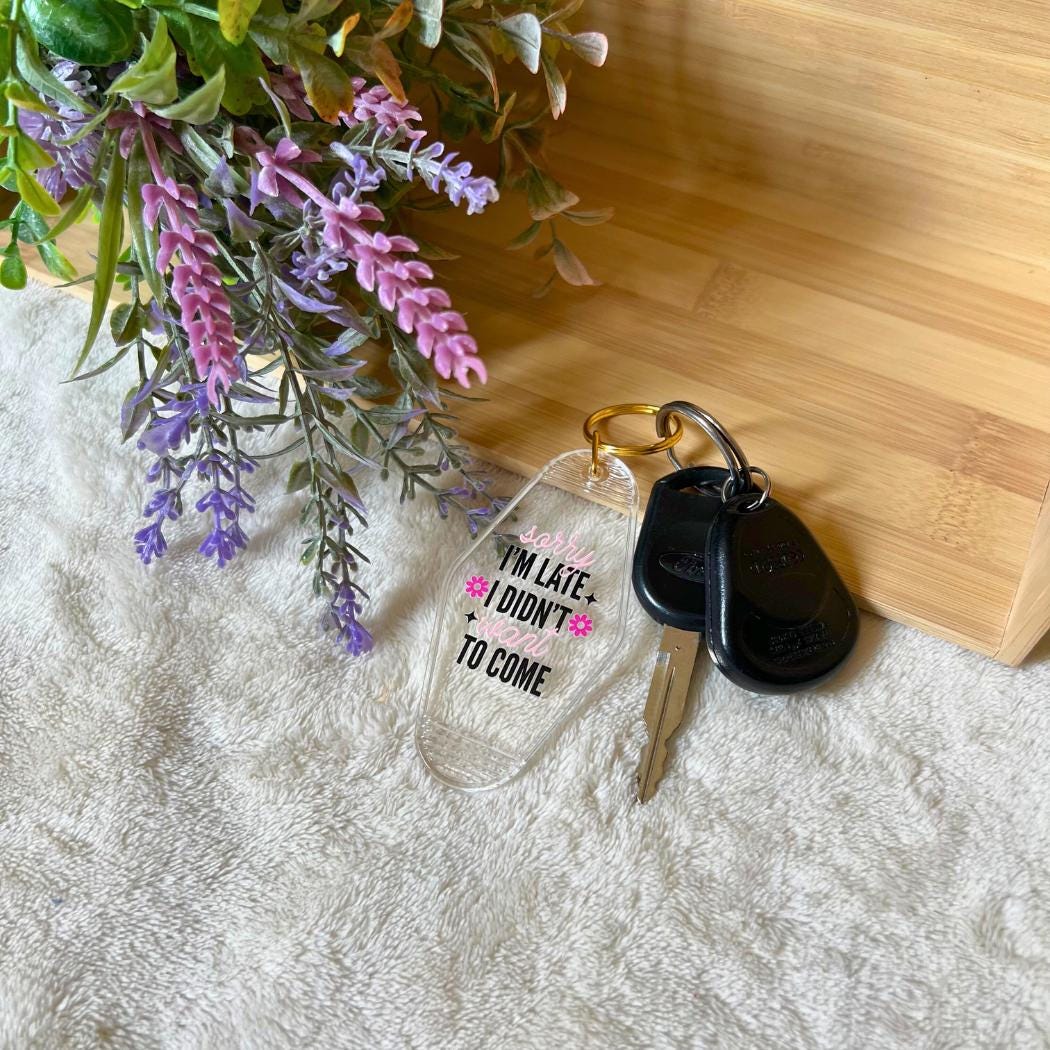 Iced Coffee Addict, Iced Coffee Lover, Funny Sayings, Pink Keychain, Motel Keychains, Key Accessories, Introvert Gift, Sassy Sayings
