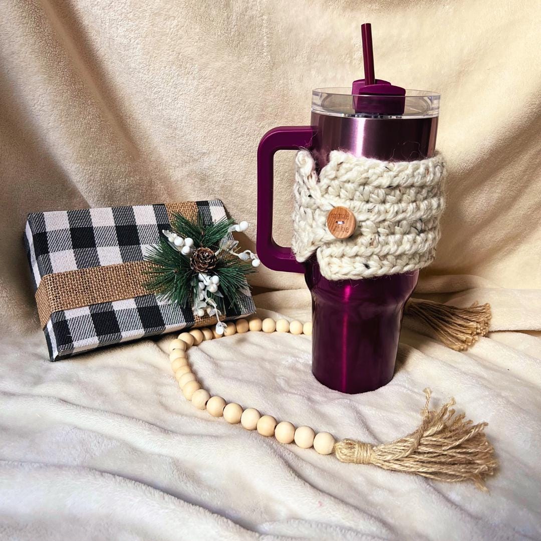 Stanley Cup Cozy, Crochet Stanley Sweater, Stanley Accessories, Stanley Cozy, Crochet Accessories, Tumbler Cozy, Stanley Cup Cover