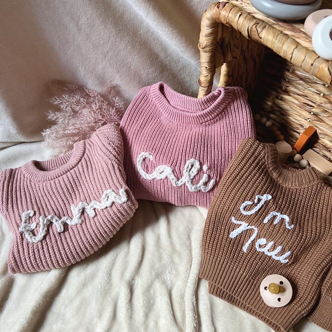 Personalized Baby Name Sweater