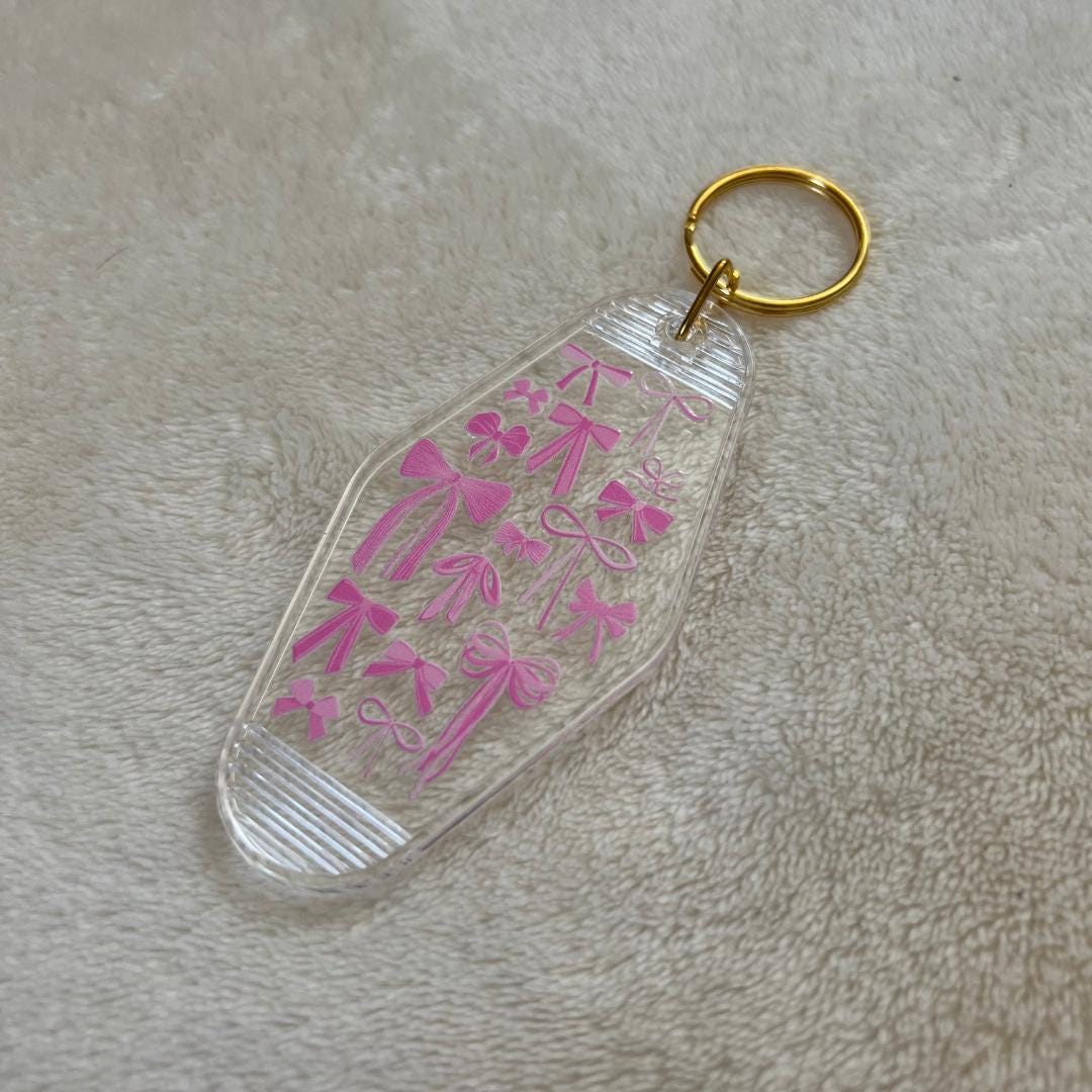 Motel Keychains, Cherries, Bows, Retro, Vintage, Bag Charm, Coquette Accessories, Doll Aesthetic, Cottage Core