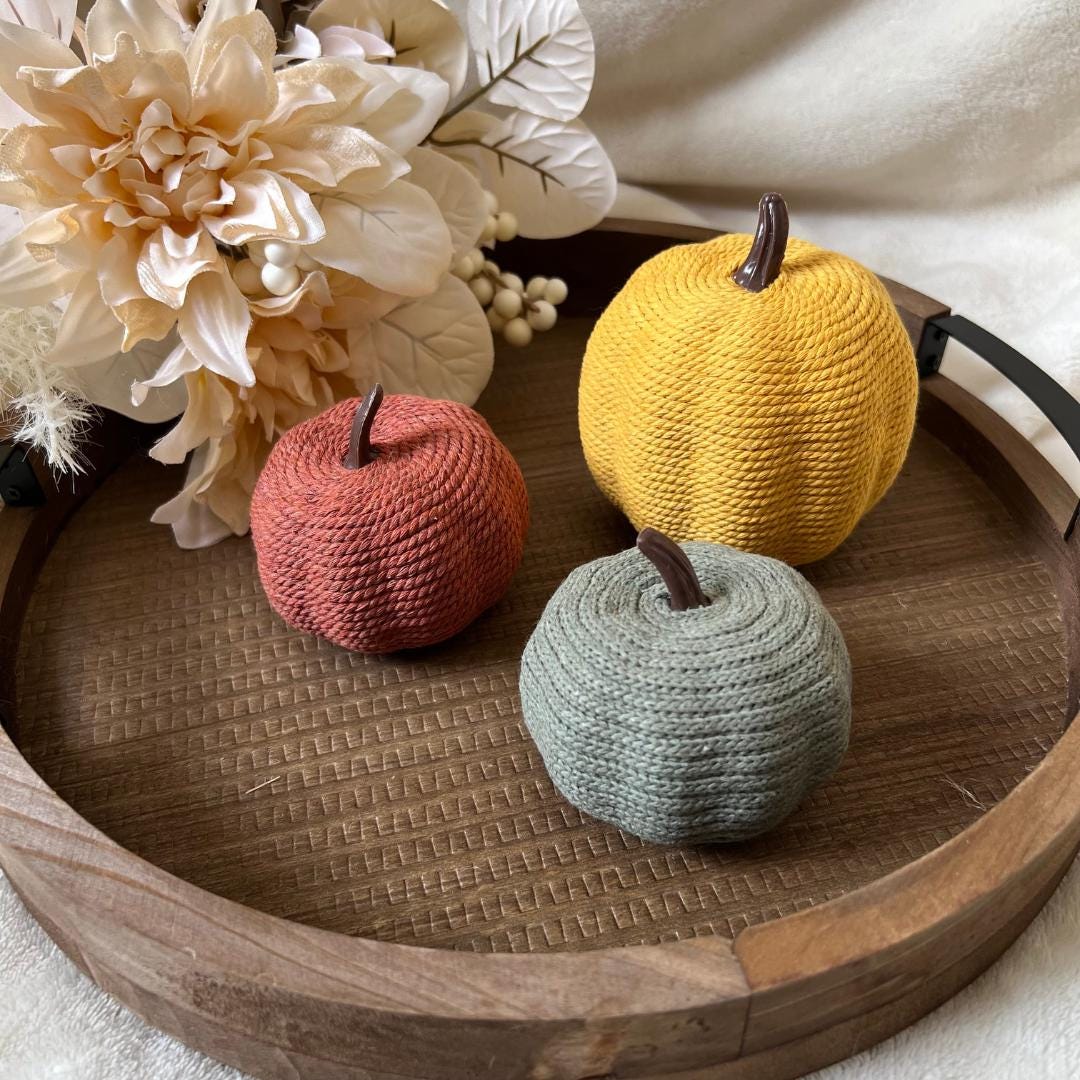 Fall Wrapped Pumpkins