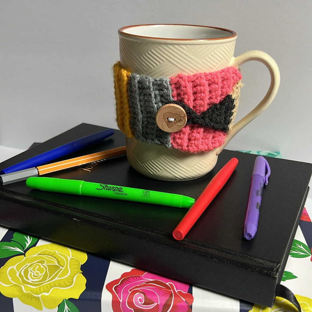 Pencil Mug Cozy, Pencil Shaped Cup Cozy, Teacher Appreciation Gift, Teacher Gift, Gift for Teacher, Unique Teacher Gift, Fun Teacher Gift