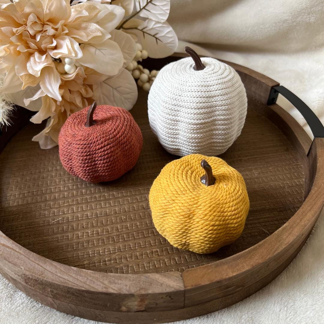 Fall Wrapped Pumpkins
