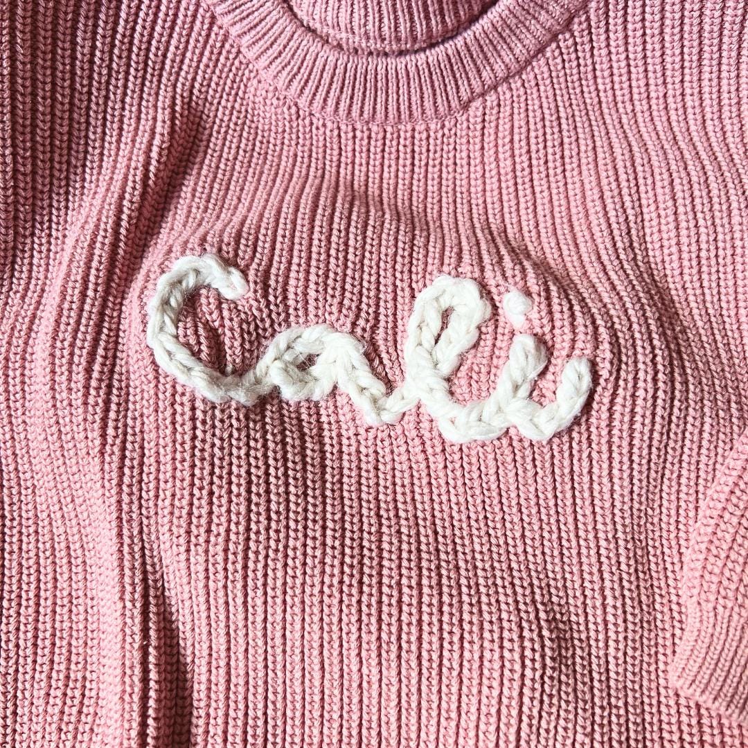Personalized Baby Name Sweater