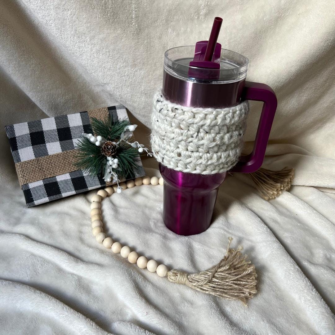 Stanley Cup Cozy, Crochet Stanley Sweater, Stanley Accessories, Stanley Cozy, Crochet Accessories, Tumbler Cozy, Stanley Cup Cover