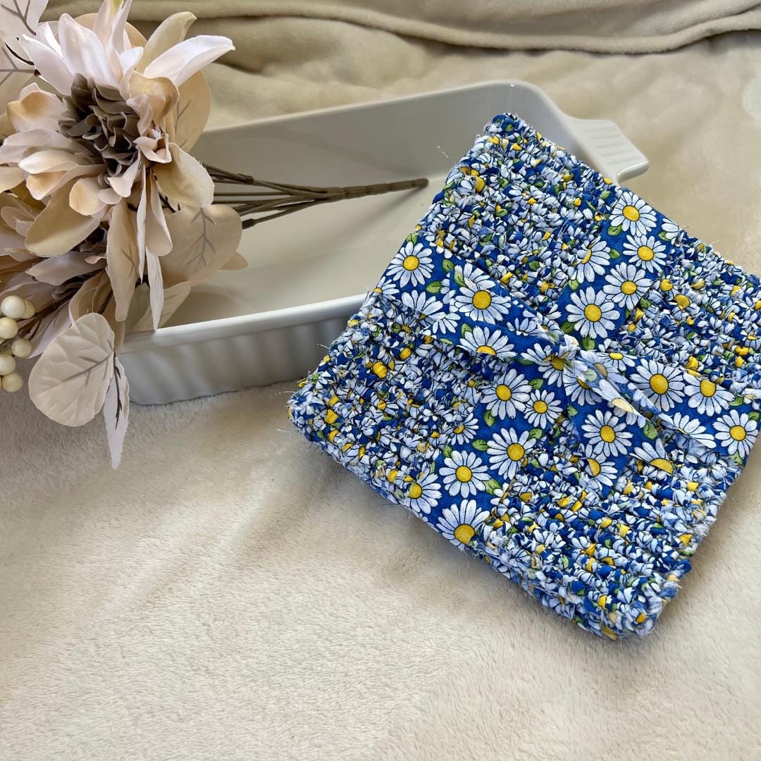 Pot Holders, Upcycled Pot Holder, Sewn Pot Holder, Trivets, Hot Pads, Wedding Gift, Housewarming Gift, Gift for Cook, Gift for Baker