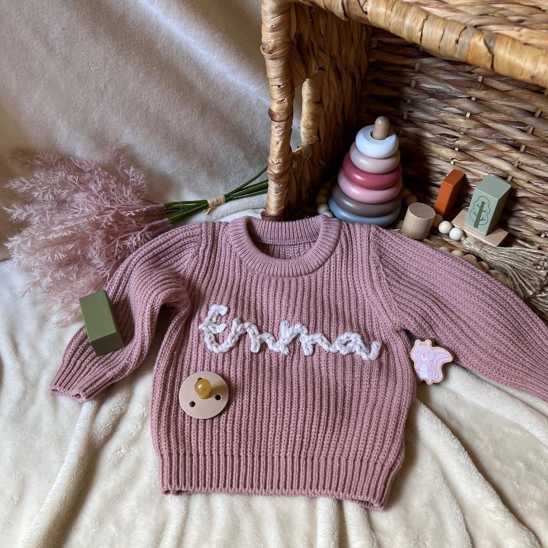 Personalized Baby Name Sweater