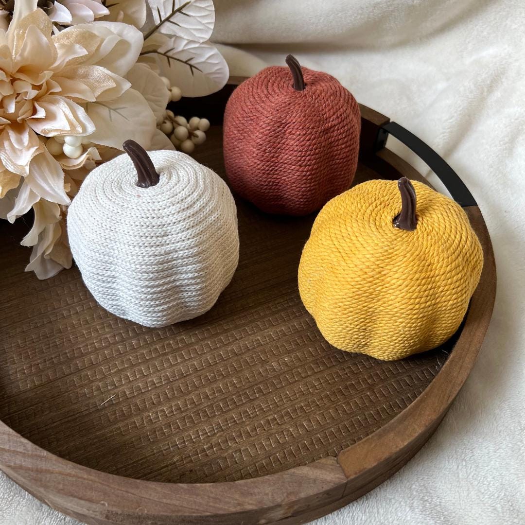 Fall Wrapped Pumpkins