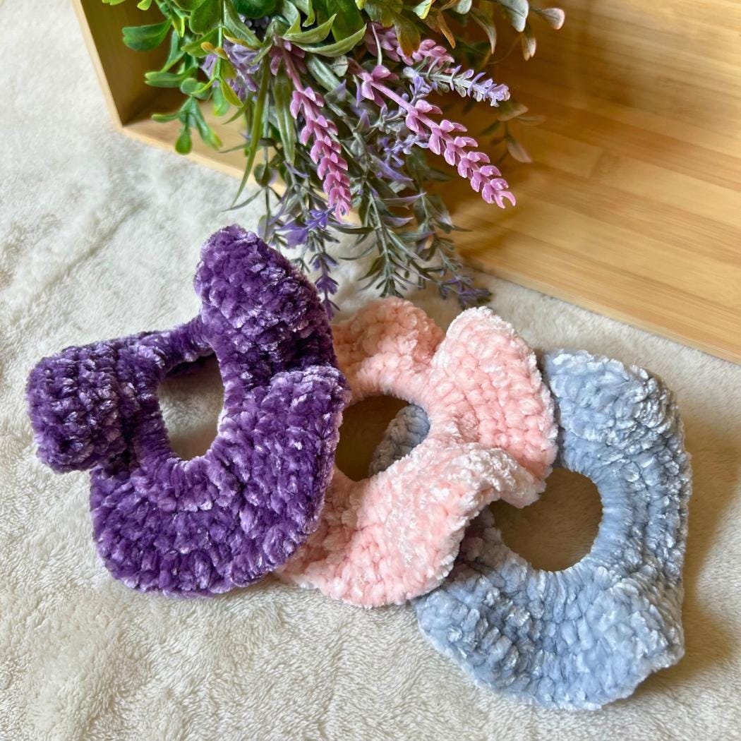 Velvet Scrunchie, Elastics & Hair Ties, Gift for Girls, Bridesmaid Gift, Bridal Party Gift, Party Favors