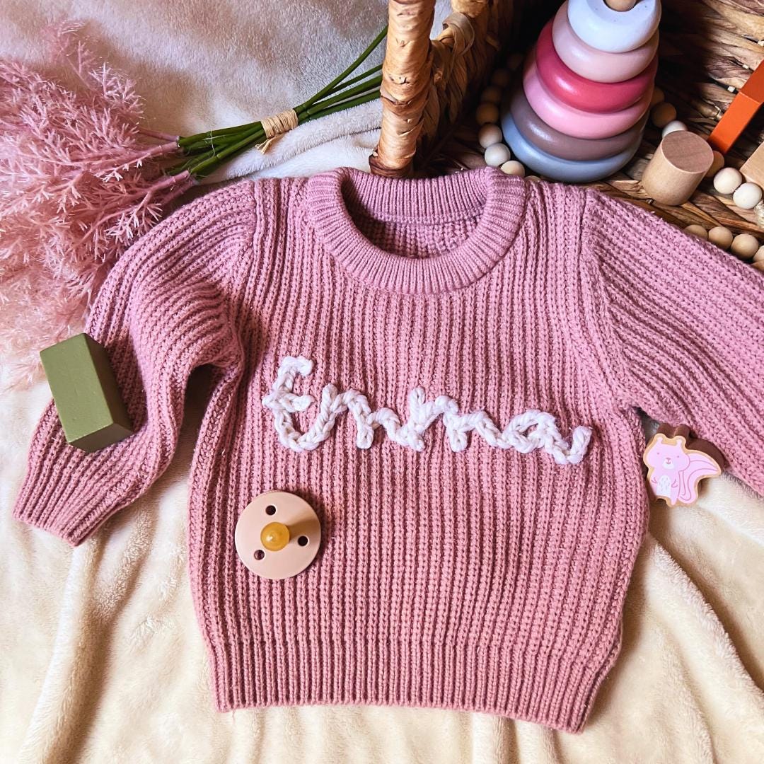 Personalized Baby Name Sweater