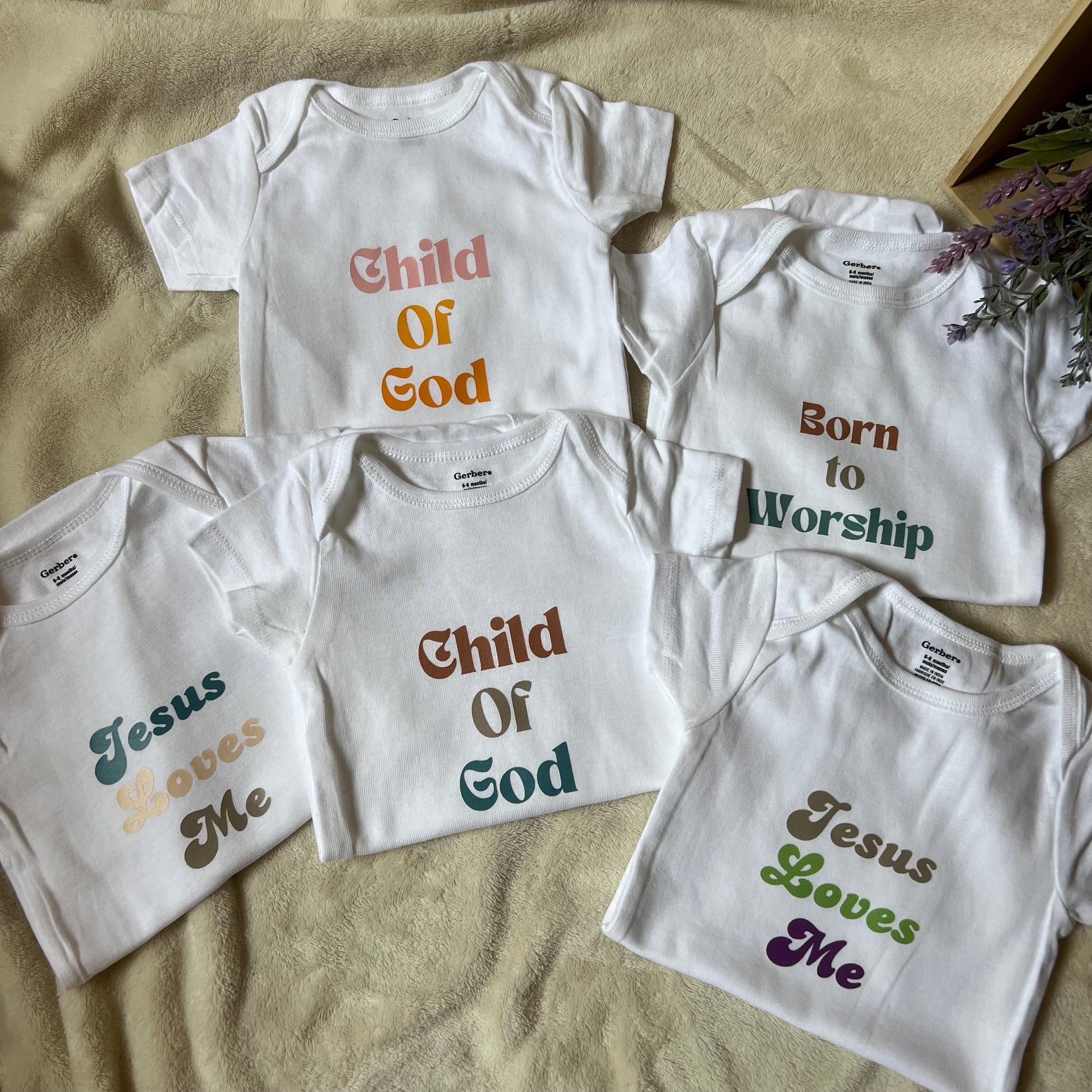 Christian Baby Onesie, Child of God Onesie, Christian Onesie, Born to Worship Onesie, Jesus Loves Me Onesie, Religious Onesie, Easter