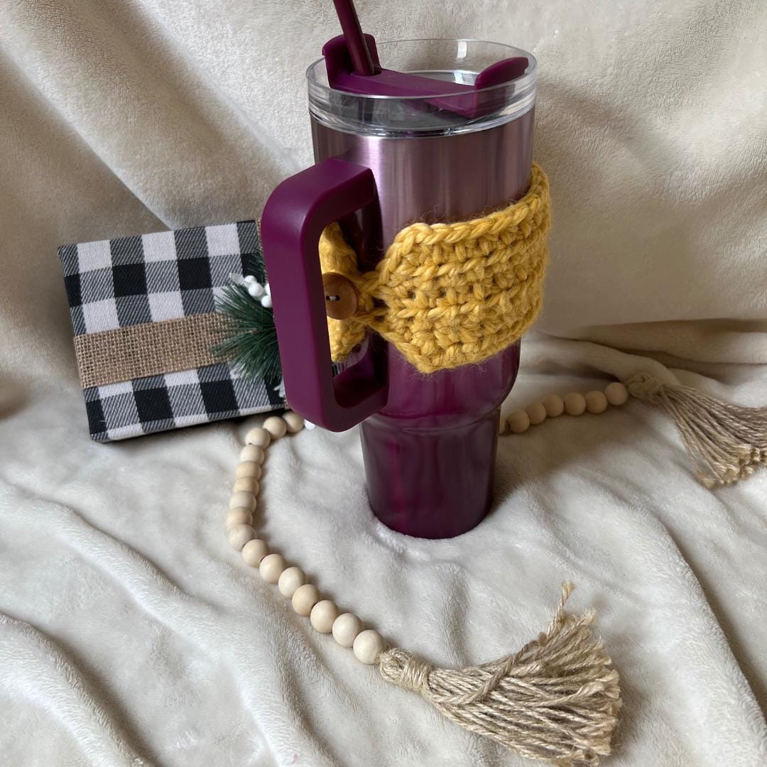 Stanley Cup Cozy, Crochet Stanley Sweater, Stanley Accessories, Stanley Cozy, Crochet Accessories, Tumbler Cozy, Stanley Cup Cover