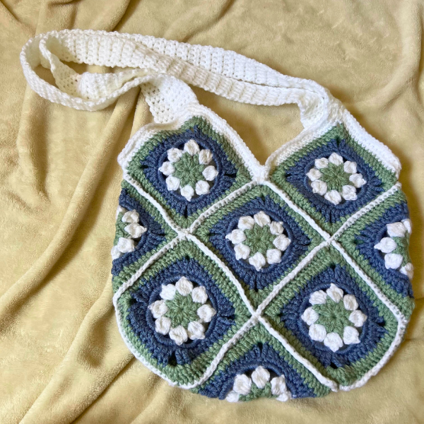 Granny Square Market Bag - Tote Bag