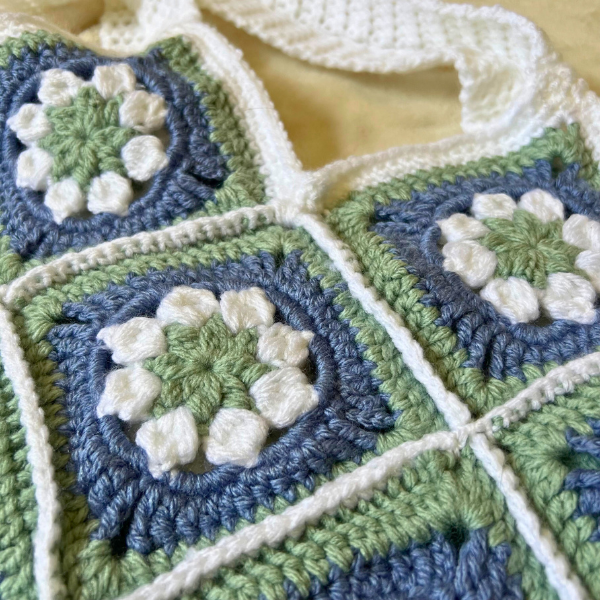 Granny Square Market Bag - Tote Bag