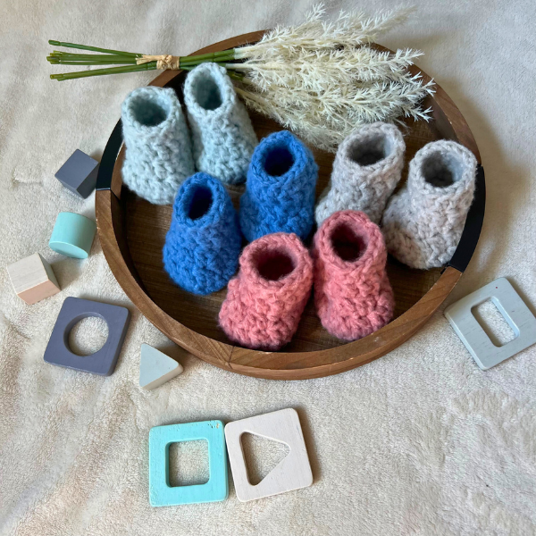 Newborn Baby Booties, 0-3 months