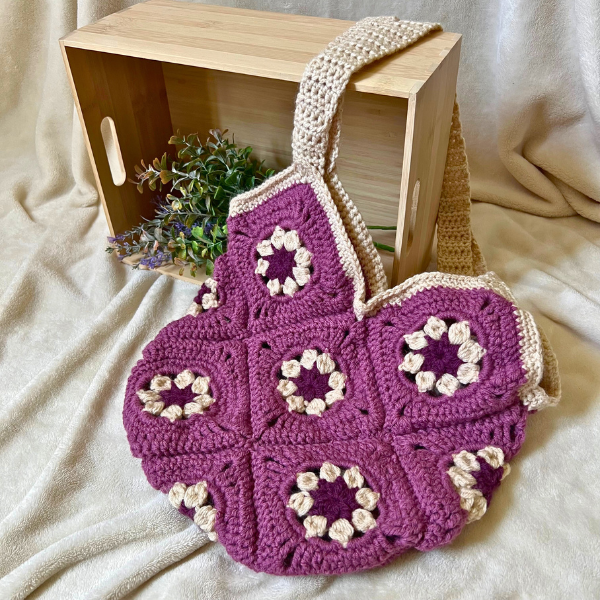 Granny Square Market Bag - Tote Bag
