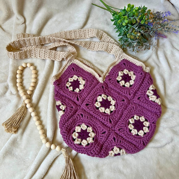 Granny Square Market Bag - Tote Bag
