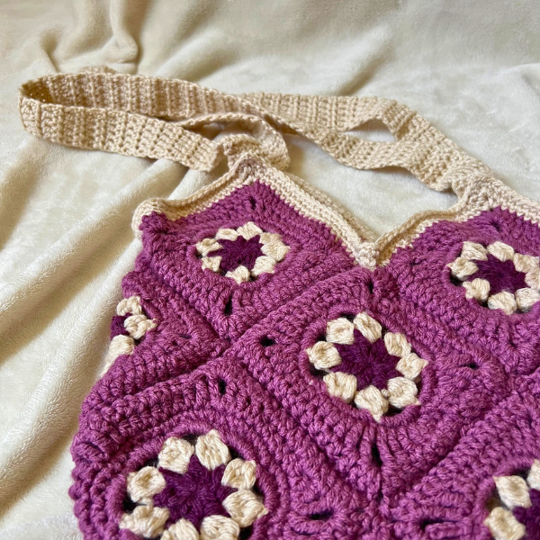 Granny Square Market Bag - Tote Bag