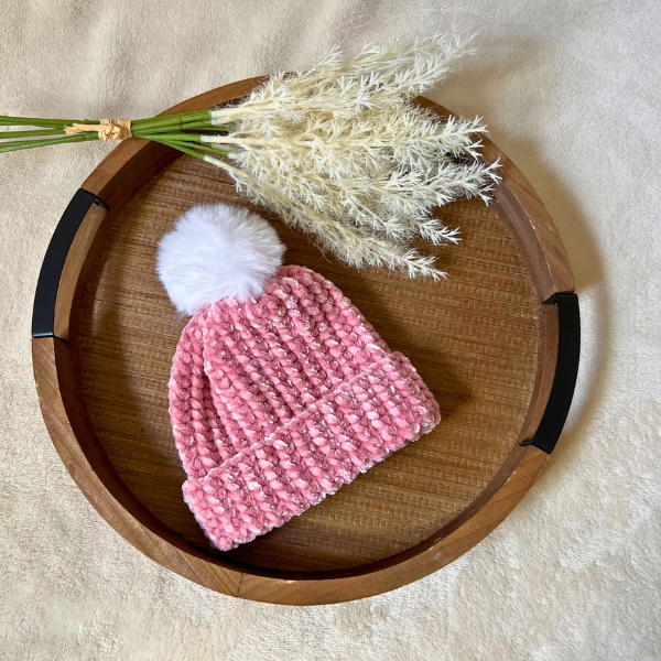 Velvet Baby Beanies – Soft, Stylish, and Customizable for Your Little One