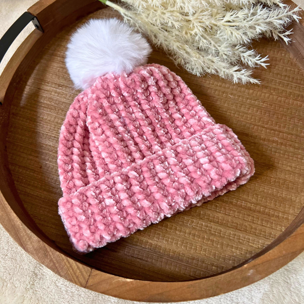 Velvet Baby Beanies – Soft, Stylish, and Customizable for Your Little One