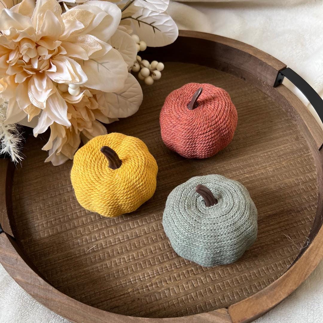 Fall Wrapped Pumpkins