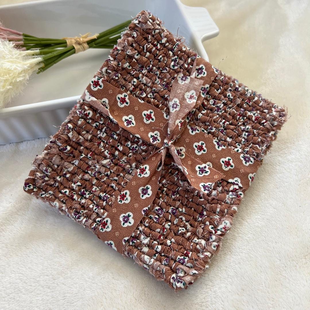 Pot Holders, Upcycled Pot Holder, Sewn Pot Holder, Trivets, Hot Pads, Wedding Gift, Housewarming Gift, Gift for Cook, Gift for Baker