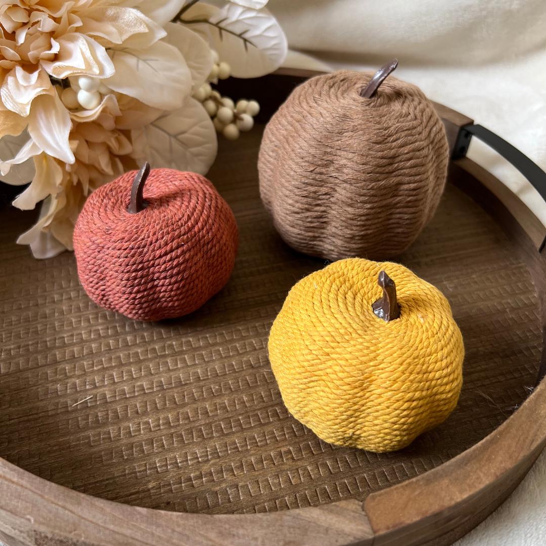Fall Wrapped Pumpkins