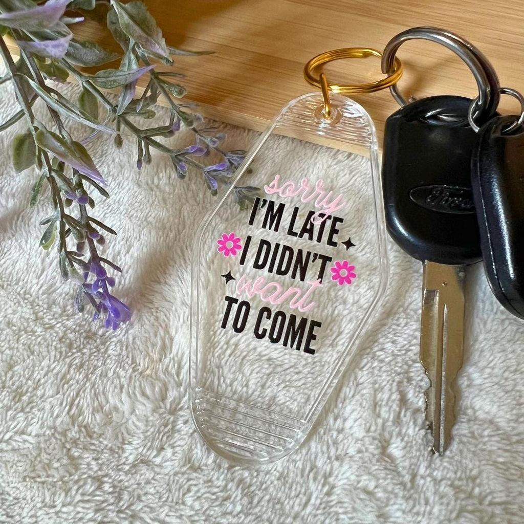 Iced Coffee Addict, Iced Coffee Lover, Funny Sayings, Pink Keychain, Motel Keychains, Key Accessories, Introvert Gift, Sassy Sayings