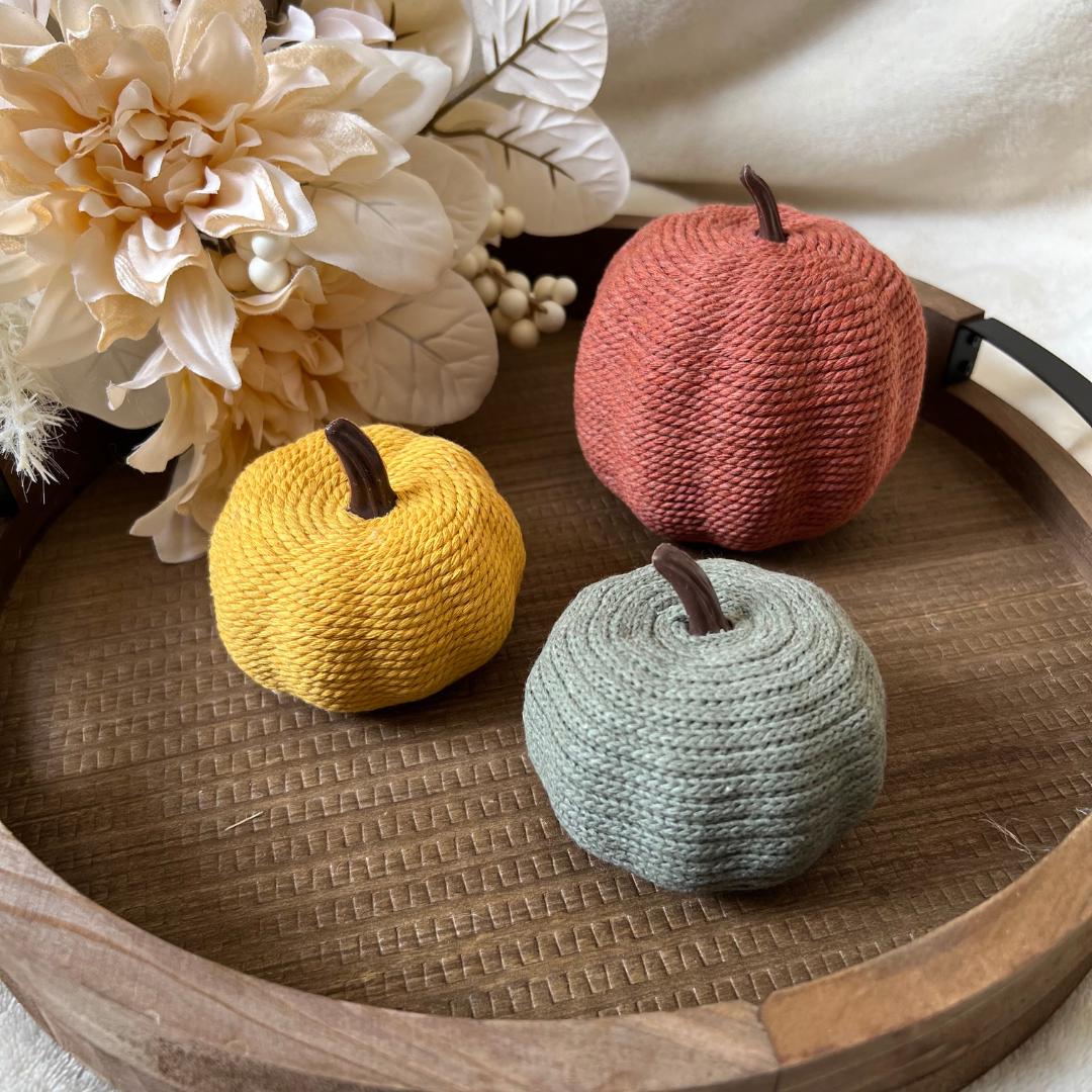 Fall Wrapped Pumpkins
