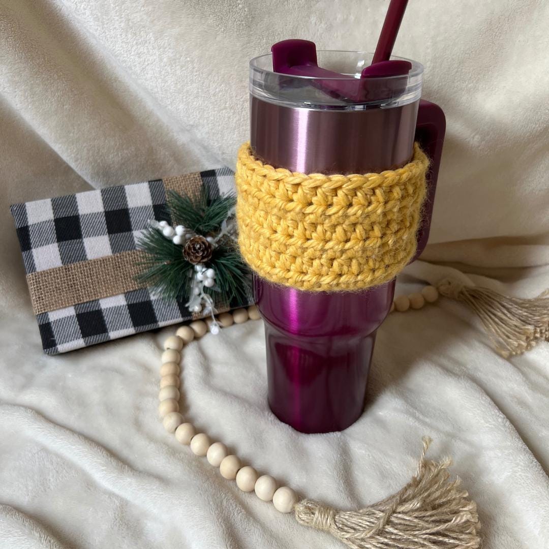 Stanley Cup Cozy, Crochet Stanley Sweater, Stanley Accessories, Stanley Cozy, Crochet Accessories, Tumbler Cozy, Stanley Cup Cover