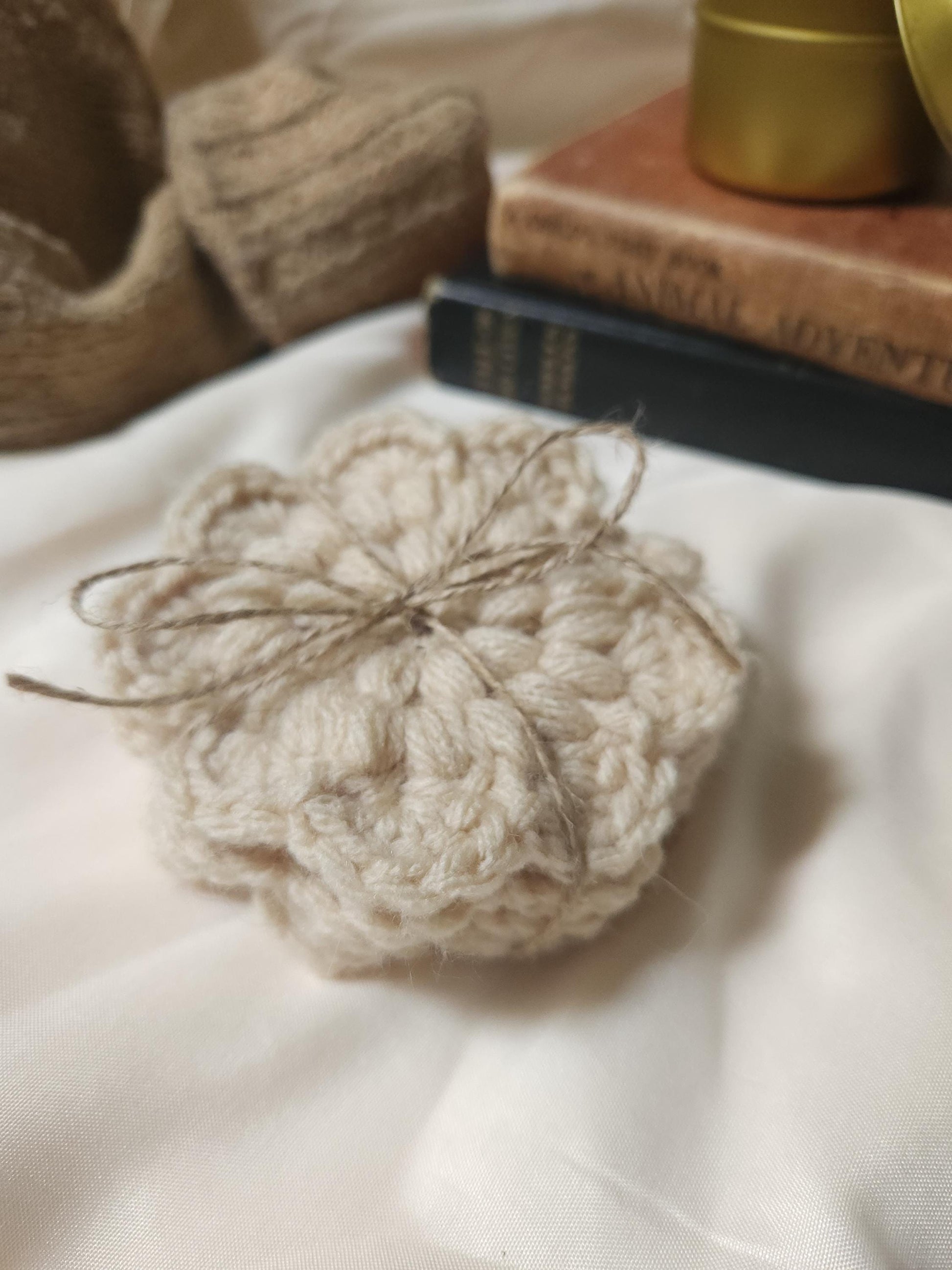 Cottage Core Coasters, Scalloped Coasters, Home Decorations, Hygge Home Decor, Coaster Sets, Unique Gift Set, Housewarming Gift