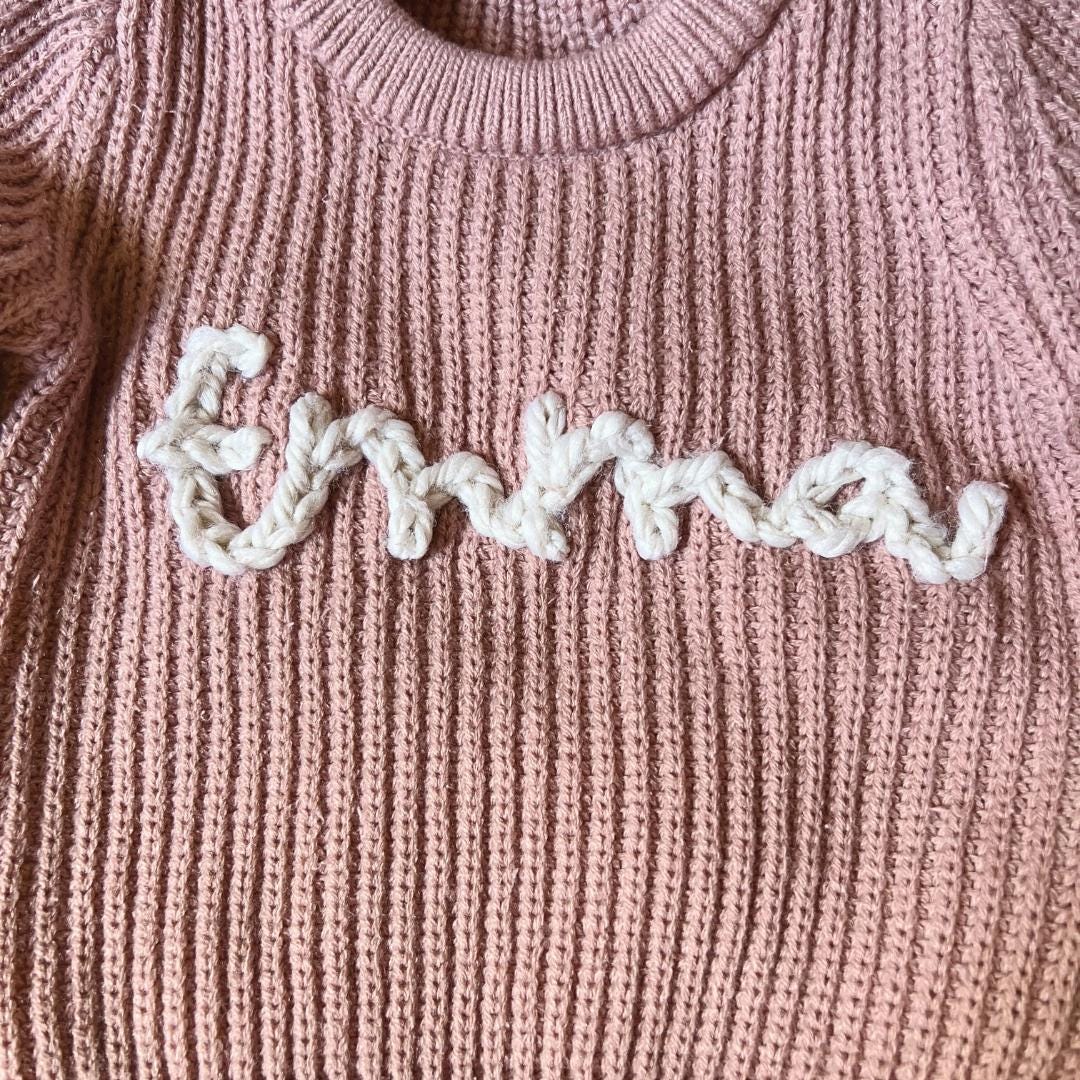 Personalized Baby Name Sweater