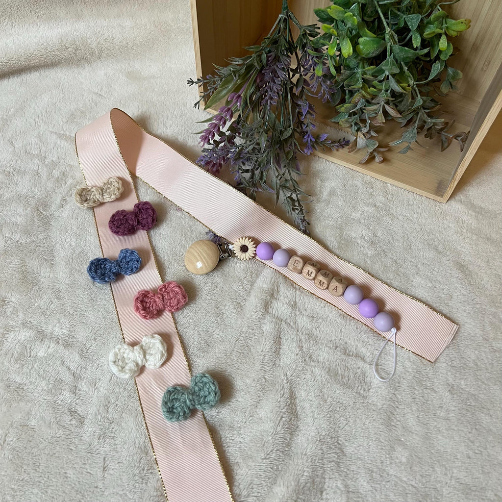 Miniature Crochet Bow Clips, Mini Bow Clips, Coquette Bow Clips, Baby Hair Accessories, Baby Hair Bows, Toddler Hair Bows, Pastel Hair Bows