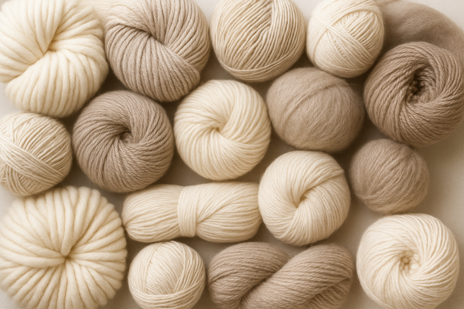 neutral colored yarns
